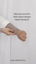 Load and play video in Gallery viewer, HIJRAH HANDSOCKS BY NYLEASCARF
